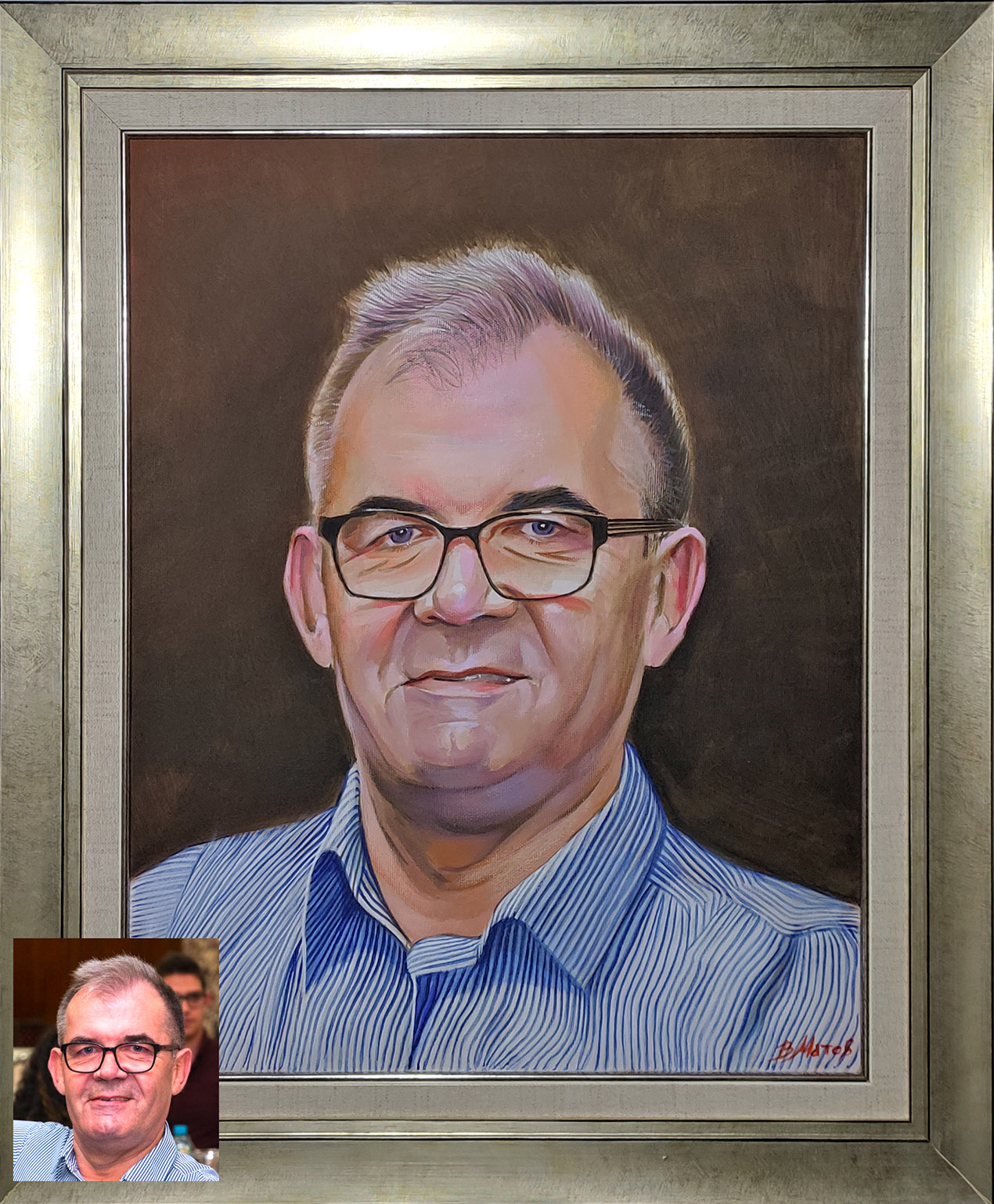Portrait of a colleague - 50x70 cm